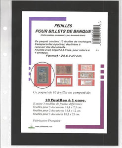 Refill Pages for Ring Binders Banknotes/Postcards/Picture 1 Case