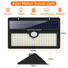 Carica l&#39;immagine nel visualizzatore di Gallery, Luce Solare Led Esterno,【2019 Super Luminosa 138LED-1400 lumen】iPosible Luci... - Ilgrandebazar