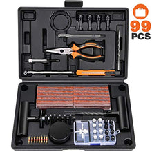Carica l&#39;immagine nel visualizzatore di Gallery, Kohree 98pcs Kit per Riparazione Pneumatici, Ripara Pneumatici Gomme...