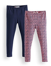 Carica l&#39;immagine nel visualizzatore di Gallery, Marchio Amazon - RED WAGON Leggings Bambina, Pacco da 2 - Ilgrandebazar