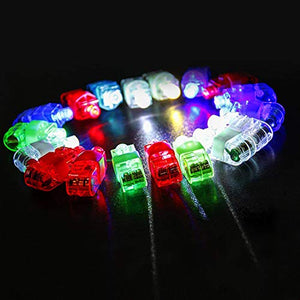 Kohree 100 pezzi Dita Luci LED Finger Lights Giocattolo di Festa Anelli IT - Ilgrandebazar