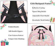 Carica l&#39;immagine nel visualizzatore di Gallery, Zaino Unicorno Zaini Ragazza Bambina Backpack Set per la Scuola 1-rosa