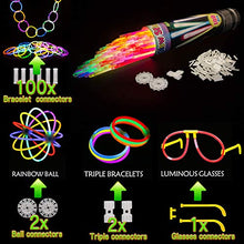 Carica l&#39;immagine nel visualizzatore di Gallery, Kimimara Braccialetti Luminosi,Starlight Fluorescenti,100 8 &quot;Glowsticks... - Ilgrandebazar