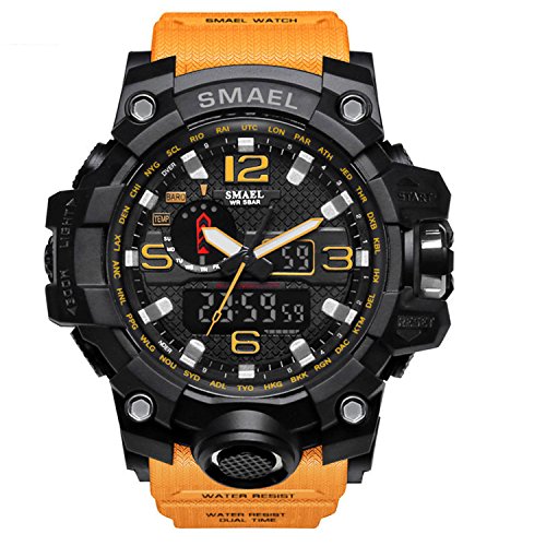 Orologio da uomo, sportivo, impermeabile, digitale, con LED, grande cassa,... - Ilgrandebazar