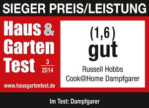 Russell Hobbs 19270-56 Vaporiera, 800 Watt, 9 Litri, Acciaio Inossidabile,...