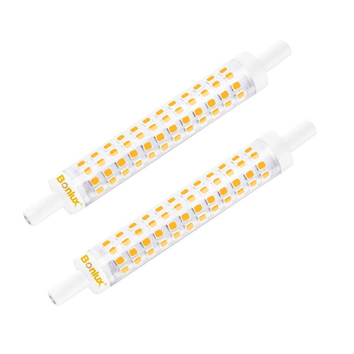 Bonlux Lampadina 15W R7S 2-Pezzi 118MM NEW Non-dim, Bianco Calda - Ilgrandebazar