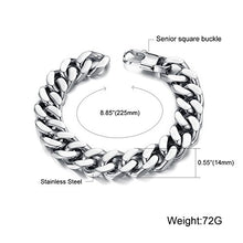 Carica l&#39;immagine nel visualizzatore di Gallery, Jaetech House Bracciali Uomo Acciaio Inox Braccialetto Collegamento 14mm - Ilgrandebazar