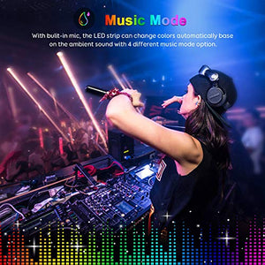 Striscia LED Musicale, Fansteck 5M Strisce Led TV 5050 RGB 1 Pack