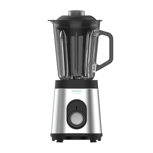 Cecotec Frullatore Power Black Titanium 1000 Inox, 1000 W, corpo in acciaio inox, lama a 6 lame con rivestimento in titanio nero, brocca in vetro da 1,5 l