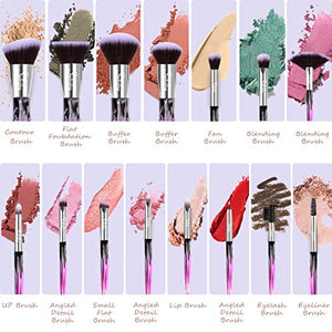 Pennelli Make Up Subsky 15 pezzi Set di pennelli per trucco Fondotinta...