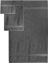 Carica l&#39;immagine nel visualizzatore di Gallery, Utopia Towels - Set di asciugamani a 8 pezzi; 2 da bagno, Grigio - Ilgrandebazar