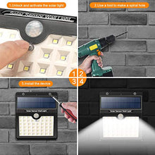 Carica l&#39;immagine nel visualizzatore di Gallery, Luce Solare Esterno, Yacikos 【180° Super Luminoso-4 Pezzi】46 LED Lampada... - Ilgrandebazar