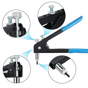ESYNiC Kit Rivettatrice Professionale con 86pz Rivetti Blu Con M3-m8 - Ilgrandebazar