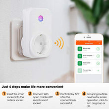 Carica l&#39;immagine nel visualizzatore di Gallery, Presa Intelligente WiFi,Smart Plug Socket compatibile 2