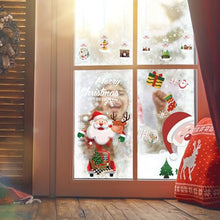 Carica l'immagine nel visualizzatore di Gallery, 9 Adesivi Vetrofanie Natalizie,Decorazioni Natalizie,Vetrofanie Natale,Addobbi Natale Adesivi Rimovibile Adesivi Natale DIY Alci Babbo Natale Adesivi Natalizi Finestre