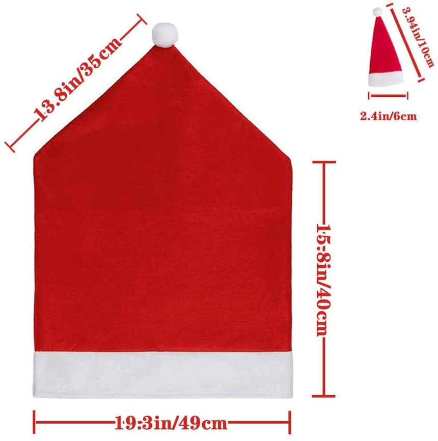 Chickwin Coprisedie Natalizie, Fodere Coprisedie Natale in Spandex Elasticizzato Universale 1 2 4 6 8 Pezzi Protezione per Sedie per Decorazione Feste Cerimonie (Regalo di Natale,6 Pezzi Chickwin Coprisedie Natalizie, Fodere Coprisedie Natale in Spandex Elasticizzato Universale 1 2 4 6 8 Pezzi Protezione per Sedie per Decorazione Feste Cerimonie (Regalo di Natale,6 Pezzi