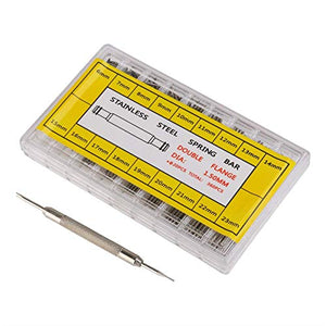 Febbya Perni a Molla Spring Bars in Acciaio Inox Doppia Flangia con... - Ilgrandebazar