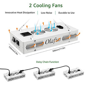 Olafus 300W Grow Light Lampada per Piante VEG&Bloom 3 Modalità Spettro... - Ilgrandebazar