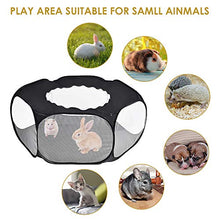 Carica l'immagine nel visualizzatore di Gallery, Nasjac Box per Piccoli Animali, Tenda Animali Domestici Trasparente Nero