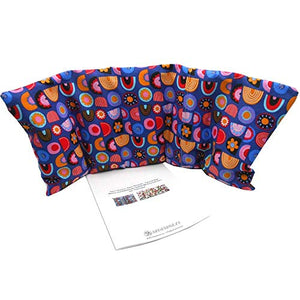 Cuscino termico "CAROSELLO BLU" - con coperchio lavabile - 50 x 20 cm (XL) -... - Ilgrandebazar