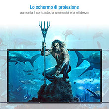 Carica l&#39;immagine nel visualizzatore di Gallery, Powerextra Telo Da Proiezione 120 Pollici Utilizzabile Su Ambo I Lati HD...