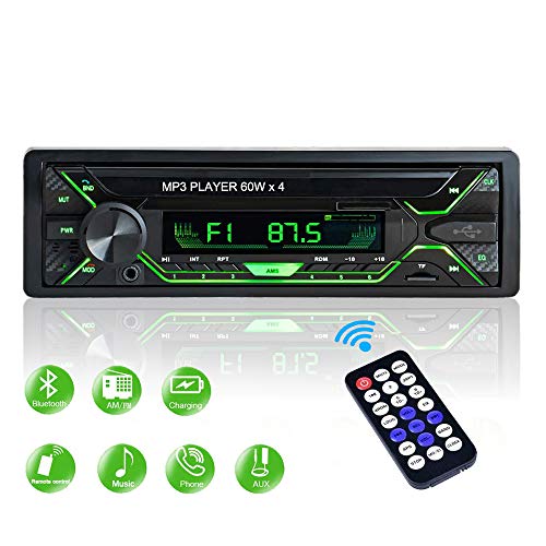 Aigoss Autoradio Bluetooth Stereo Auto 1 Din Car Radio FM Ricevitore 60W x...