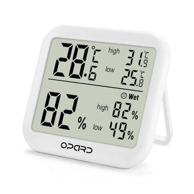 Opard Termoigrometro digitale da interno LCD per monitorare il misuratore di... - Ilgrandebazar