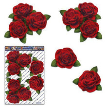 Carica l&#39;immagine nel visualizzatore di Gallery, Grandi adesivi per auto con fiore rosa rossa - ST00066RD_LGE - Adesivi JAS - Ilgrandebazar