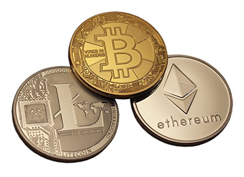 Eillwin Set di rare criptovalute Bitcoin+Litecoin+Ethereum, regalo da... - Ilgrandebazar