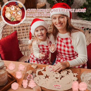 24 Pezzi Formine per Biscotti Natalizi, Tagliabiscotti Natale Formine Biscotti Natale 3D Stampi Biscotti Natale, Formine Biscotti Natale per Decorare Torta, Biscotto, Dolci (Natale 24)