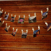 Carica l&#39;immagine nel visualizzatore di Gallery, Tomshine Foto Clip Stringa di Luce 40 LED Alimentato a Batteria 5m/16.4 ft... - Ilgrandebazar