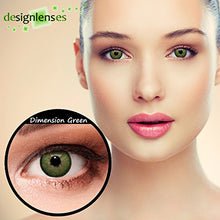 Carica l&#39;immagine nel visualizzatore di Gallery, Lenti a contatto colorate verde naturale per gli occhi scuri senza Verde - Ilgrandebazar