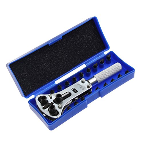 ROSENICE Orologi Strumenti Kit di Rriparazione Apri Case Chiave (Argento... - Ilgrandebazar
