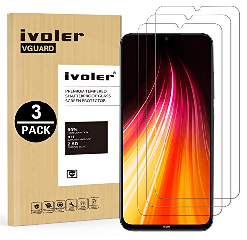 ivoler 3 Pezzi Pellicola Vetro Temperato per Xiaomi Redmi Note 8T [Garanzia...