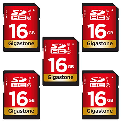 Gigastone Scheda di Memoria SDXC da 64GB, set 5. Velocità Lettura Fino...