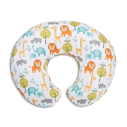 Chicco 08079902430000 Boppy Cuscino Allattamento, 0m+, Bianco Peaceful Jungle