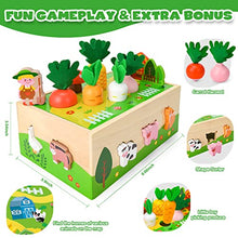 Carica l'immagine nel visualizzatore di Gallery, Bloranda Giochi Montessori Bambini 1-3 anni, Verdure Animali Legno, Educativi, Regali di Pasqua Compleanno