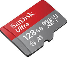 Carica l&#39;immagine nel visualizzatore di Gallery, SanDisk Ultra Scheda di Memoria MicroSDXC da 128 GB e Adattatore, con A1 App Performance, Velocità fino a 100 MB/sec, Classe 10, U1 (Nuova versione)