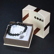 Carica l&#39;immagine nel visualizzatore di Gallery, COAI Coppia di Bracciali della Distanza per Lui e Lei in Onice Alite