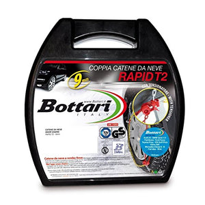 Bottari 18819 "Rapid T2", Catene neve auto 9 mm, Misura 090, Omologate TUV 90 - Ilgrandebazar