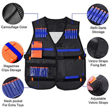 Carica l&#39;immagine nel visualizzatore di Gallery, EXTSUD Gilet Tattico per Nerf Bambini 2 Set Giubbotti Tattici Accessori per...