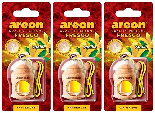 Areon Fresco Deodorante Auto Vaniglia Profumo Dolce Legno Bottiglie Da... - Ilgrandebazar