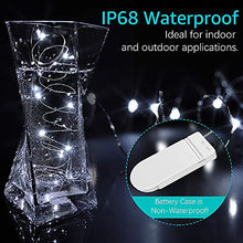 Carica l&#39;immagine nel visualizzatore di Gallery, Olafus 16 Pezzi 2M Stringa Luci LED a Batteria IP68 Bianca Fredda - Ilgrandebazar