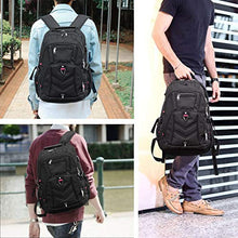 Carica l&#39;immagine nel visualizzatore di Gallery, Zaino Porta PC Zaini Lavoro Uomo Notebook Laptop Borsa 17 17,3 Pollici Nero