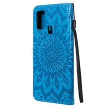 Carica l'immagine nel visualizzatore di Gallery, Reevermap - Custodia in pelle sintetica per Samsung Galaxy A21S, con Blu