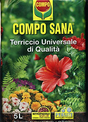 Compo Sana TERRICCIO Universale di QUALITA' in Confezione da 5 LT