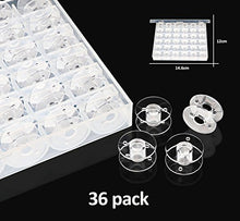 Carica l&#39;immagine nel visualizzatore di Gallery, 36pcs Rocchetti per Macchina da Cucire, Aoger Plastica rocchetti Vuoto per...
