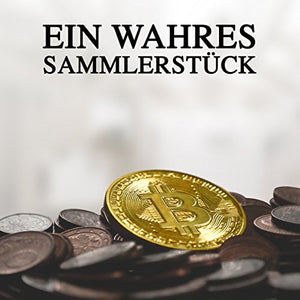 innoGadgtes Moneta Fisica Bitcoin rivestita in Oro 24 carati. Bitcoin, - Ilgrandebazar