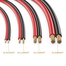 Carica l&#39;immagine nel visualizzatore di Gallery, MANAX SC22150 Cavo per altoparlante (doppio filo) 10,0m, rosso / nero