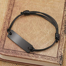 Carica l&#39;immagine nel visualizzatore di Gallery, Zysta 2pcs Uomo Donna Bracciale Coppia di Distanza in Acciaio con Ciondolo #2